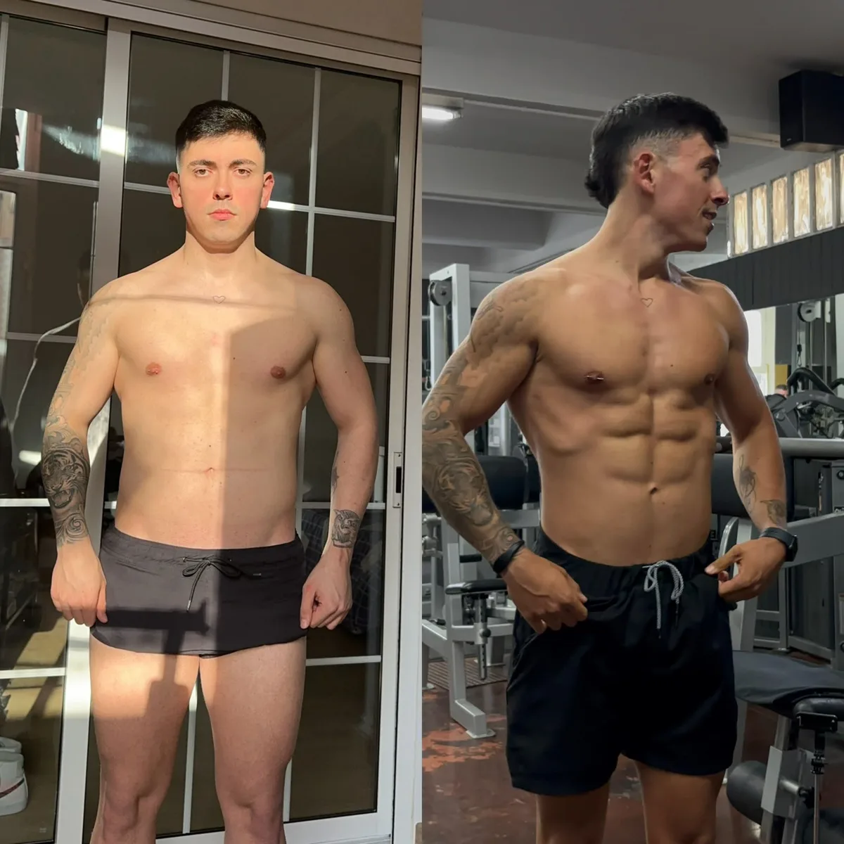 Transformación de JON: Puso músculo y bajó grasa